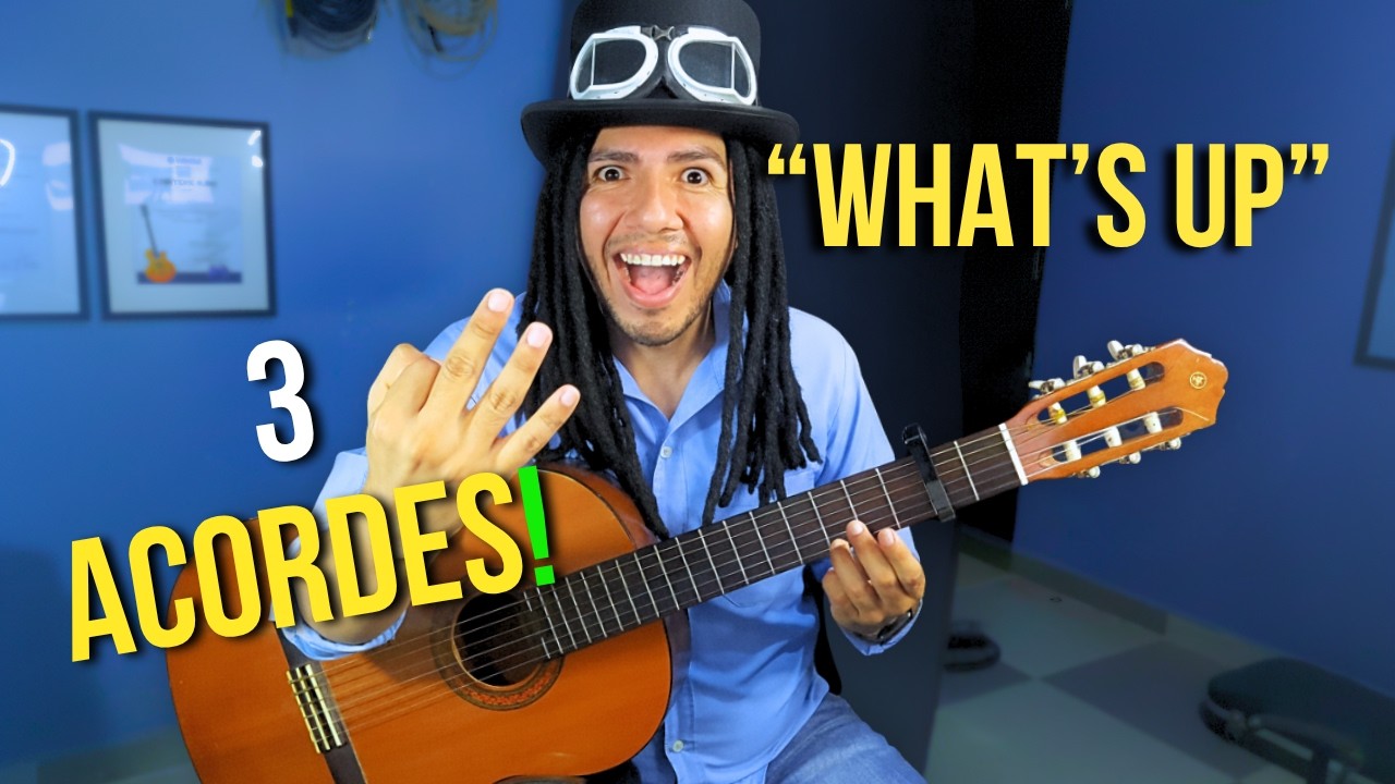 Cómo tocar “What’s up” en guitarra (versión MUY FÁCIL)