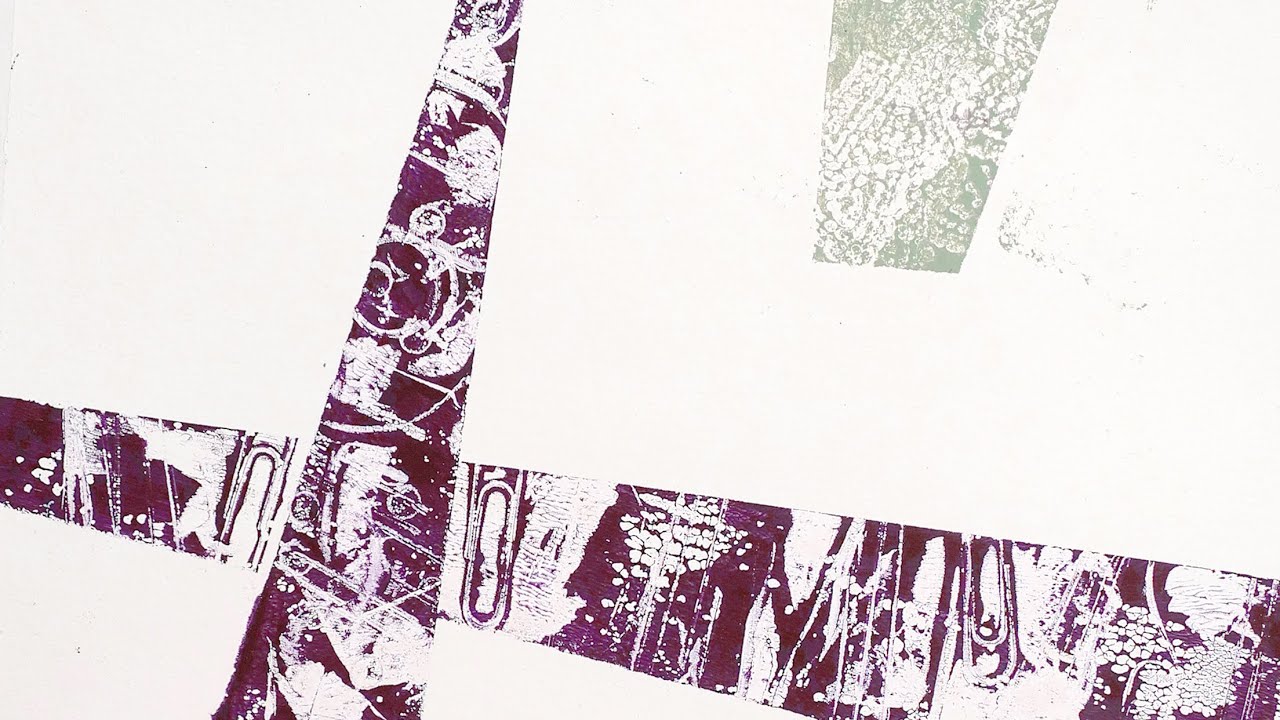 Creating shapes & patterns on the gel plate | Finding My Inspiration | Monoprinting Day 17