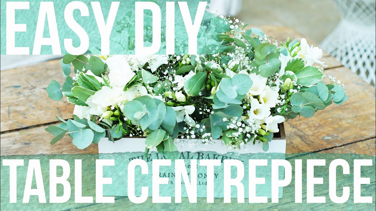 DIY Easy Floral Wedding Centerpieces