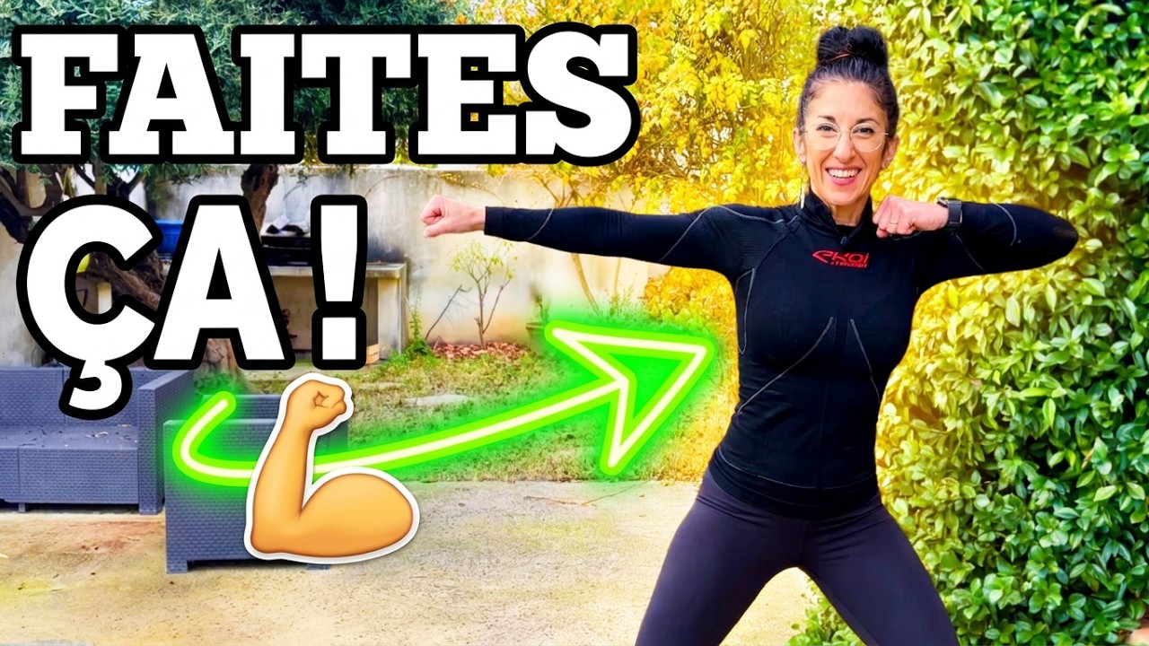 26-GYM debout avec variantes faciles, 10 exos de 1 minute