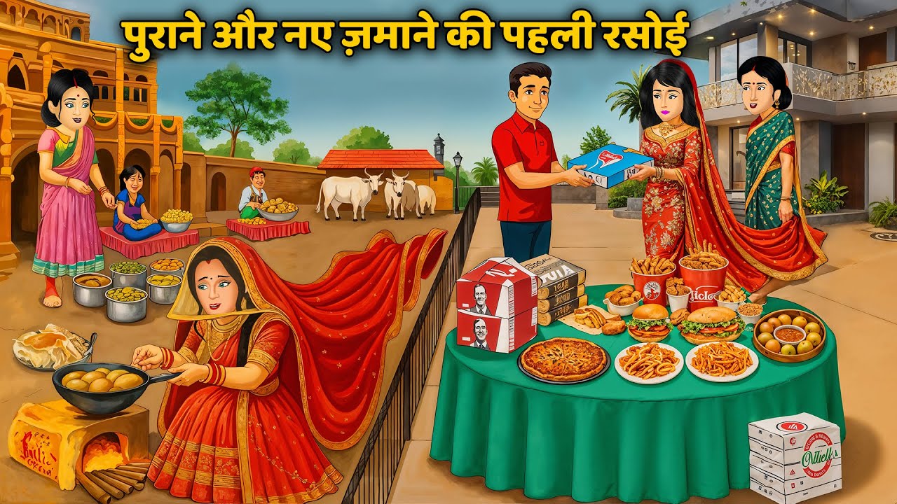 पुराने और नए ज़माने की पहली रसोई | Sas Bahu Kahaniya | Hindi Moral Kahaniya