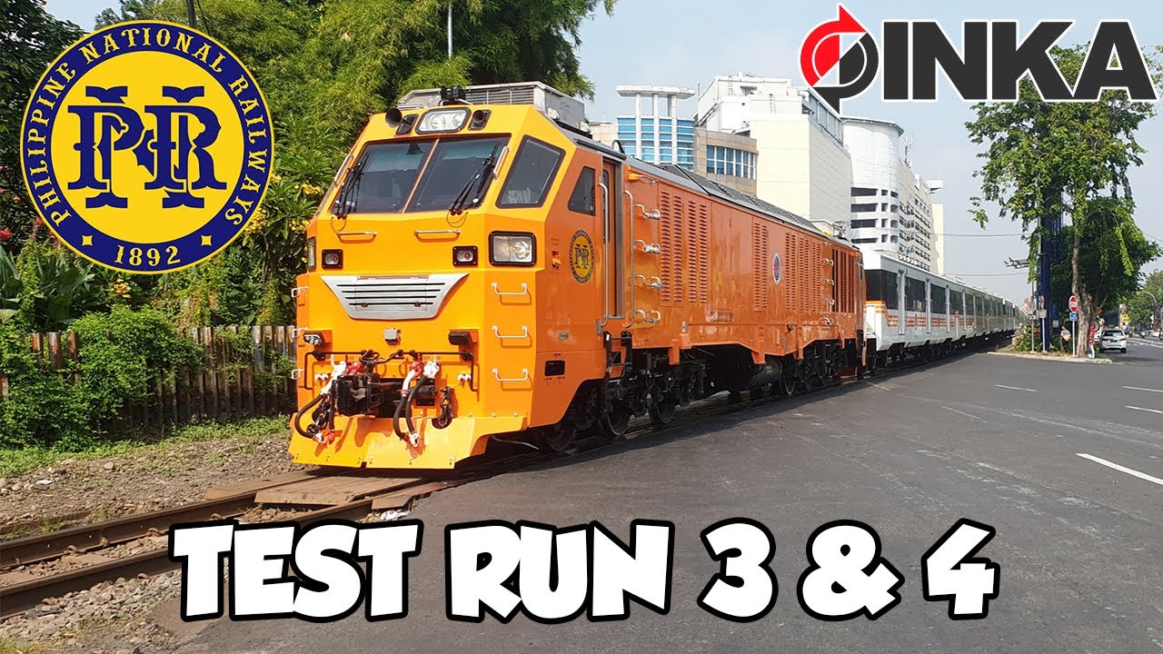 Uji Coba Ke-3 dan 4, Lokomotif + Kereta Penumpang Filipina