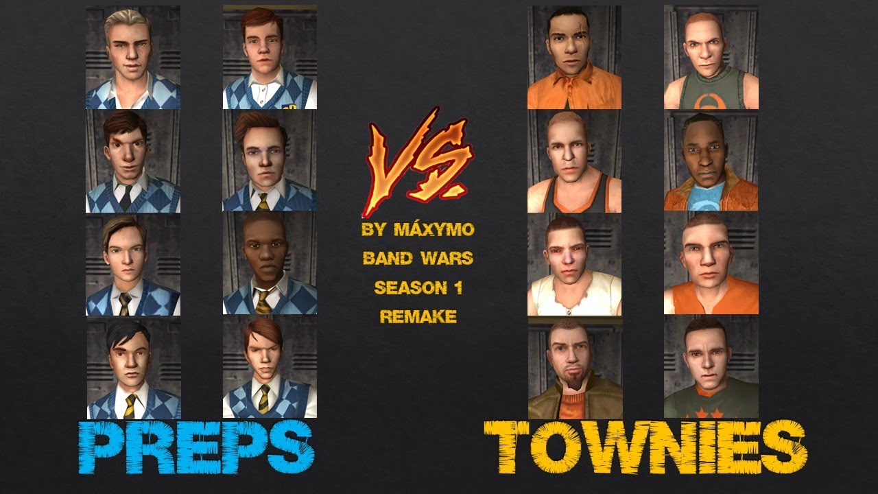 Bully SE: Preps vs Townies (Band Wars - Season 1 Remake) (8k)