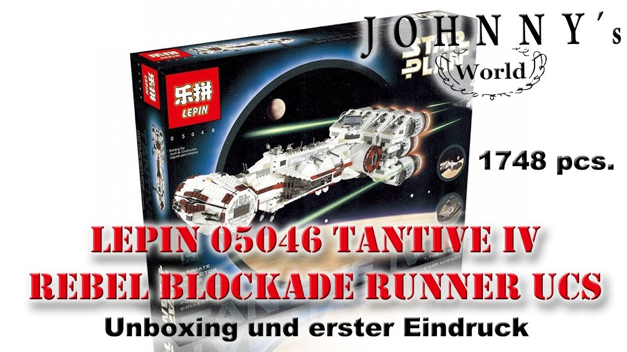 Lepin 05046 Tantive IV Rebel Blockade Runner UCS - Unboxing und erster Eindruck