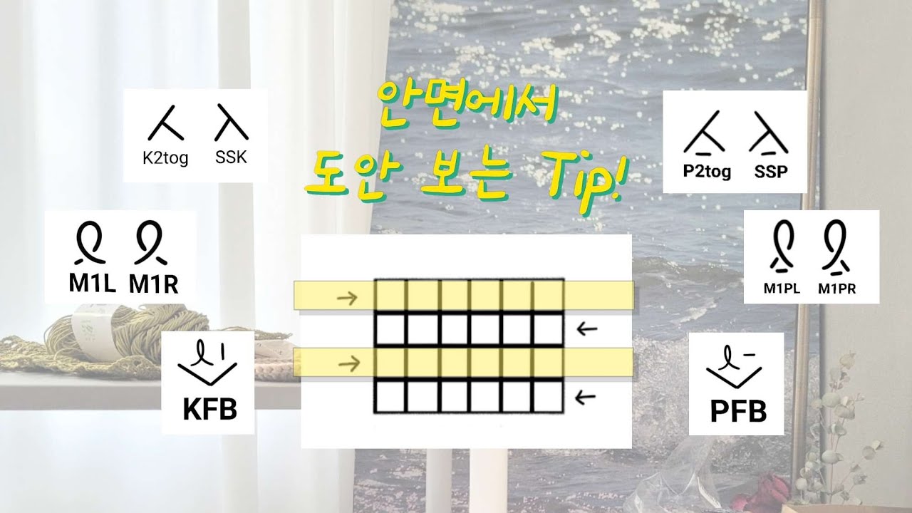 차트 도안 볼 때 헷갈리지 않는 팁💡| 안쪽에서 기호 뜨는 법?!
