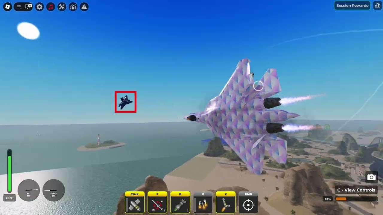 Destroying the Server with the SU-57 in War Tycoon