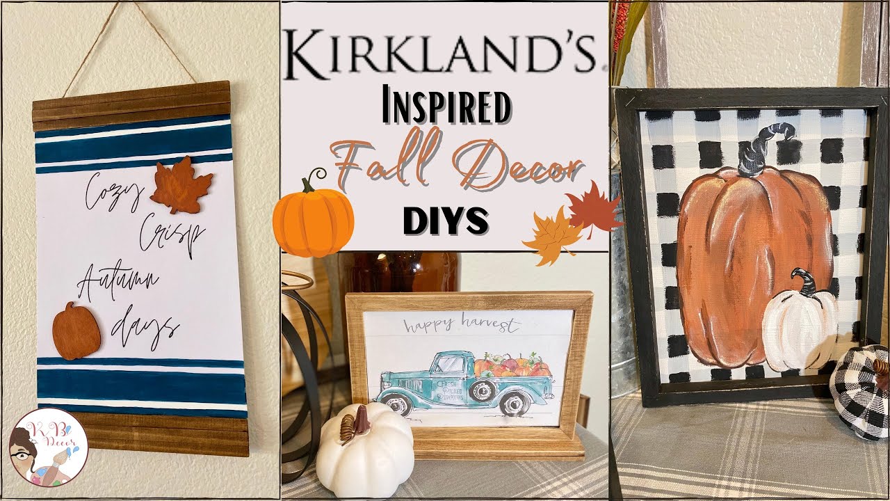 Kirkland&rsquo;s Fall Decor Dollar Tree Dupes | High End Decor Recreations | KB Decor Crafts