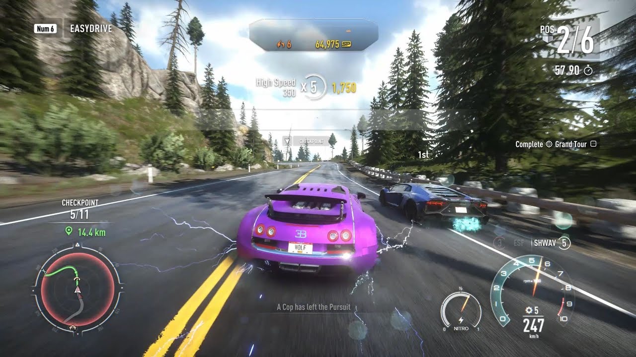 Need for Speed Rivals Ultra Realistic Graphics RTX 4060 60fps Bugatti Veyron 16.4 Super Sport