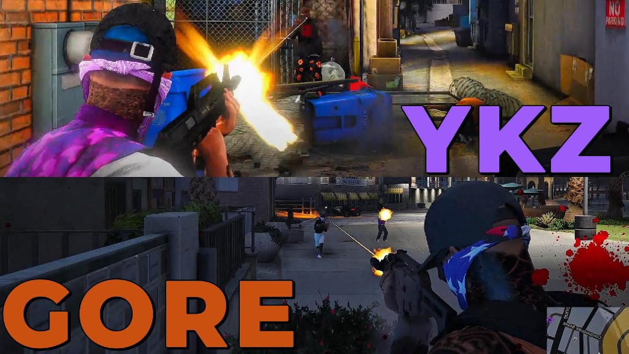 TIROTEO YAKUZA vs GORE | ARM4S LARGAS | DOVUX LIFE GTARP