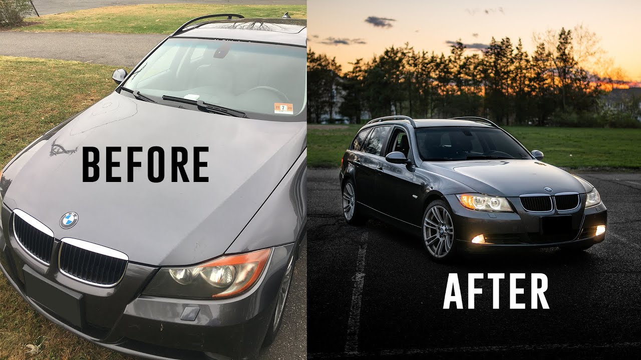 BMW Pre-LCI to LCI Headlights + Angel Eyes on a BUDGET! (E90, E91, 328i, 335i, 328xi, 335xi)