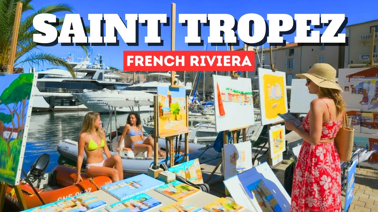 🇫🇷 Breathtaking Saint-Tropez French Riviera Luxury Walk ☀️