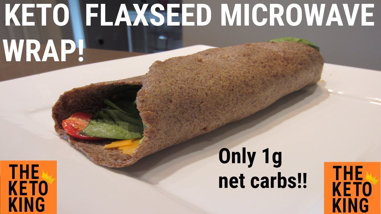 Keto Microwave Flaxseed Wrap | Keto Wrap | Low Carb Wrap | Only 1 gram net carb!