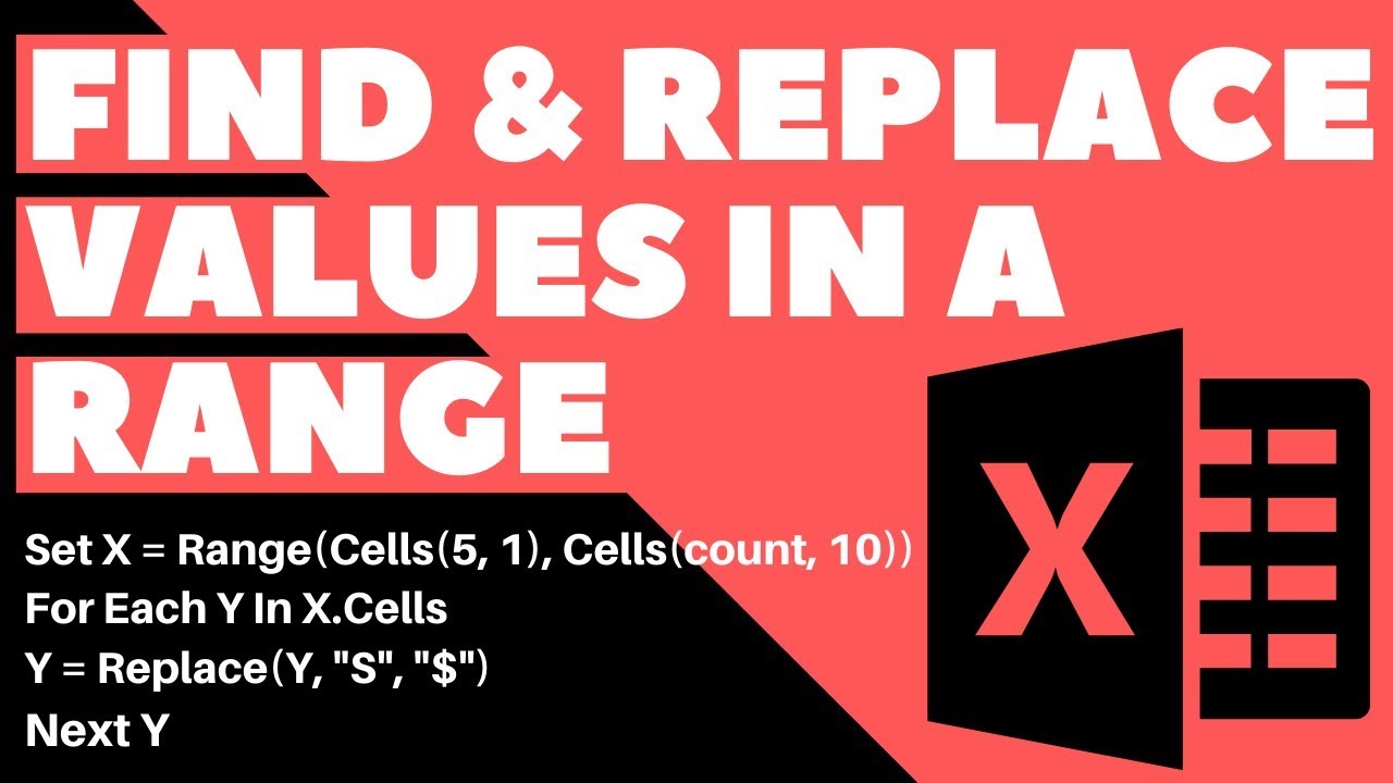 Excel VBA Macro: Find and Replace Values in a Range (Step-by-Step Tutorial)