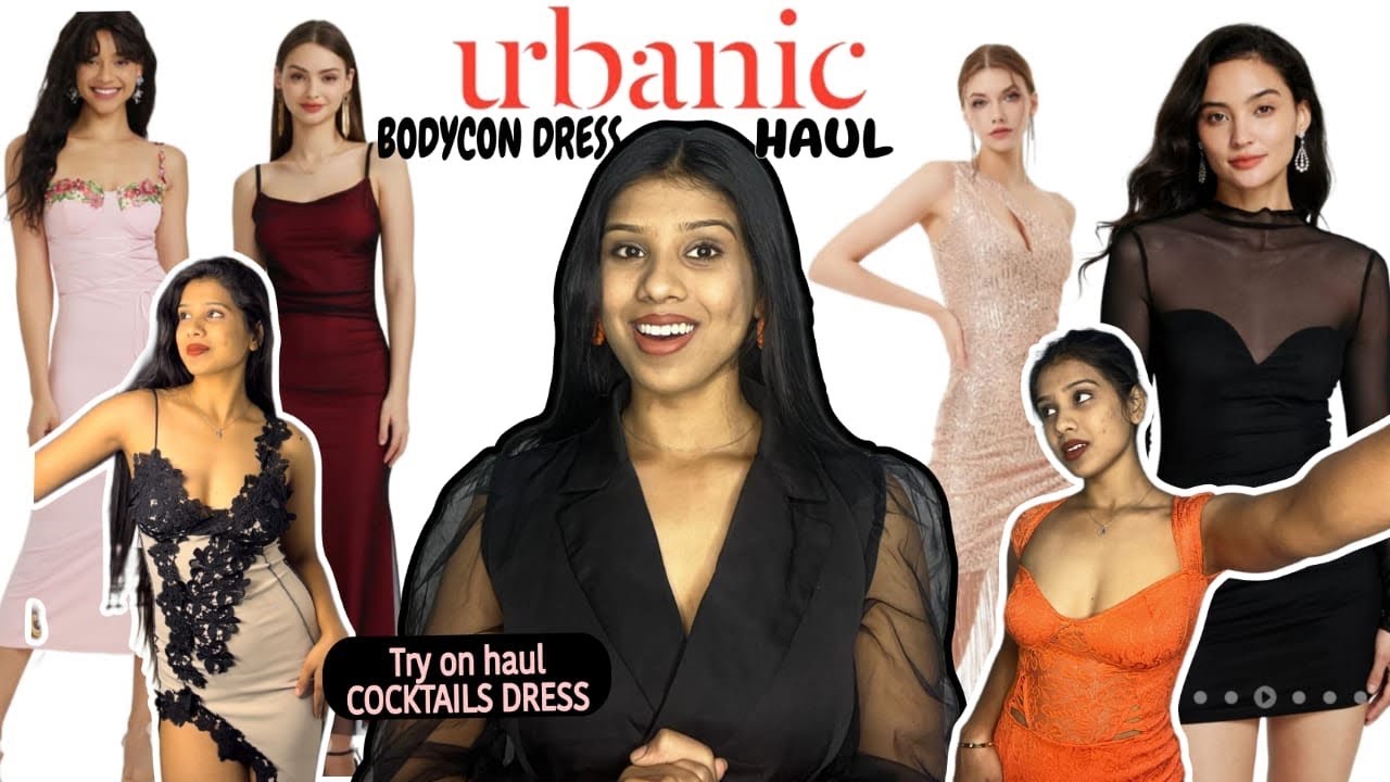 URBANIC BODYCON TRENDY DRESS HAUL😍||Latest urbanic haul || #viral #2024 #urbanichaul #urbanic #haul