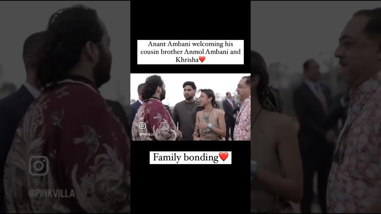 Anant Ambani welcoming his Cousin Anmol Ambani!! #ishaambani #nitaambani #ambaniwedding