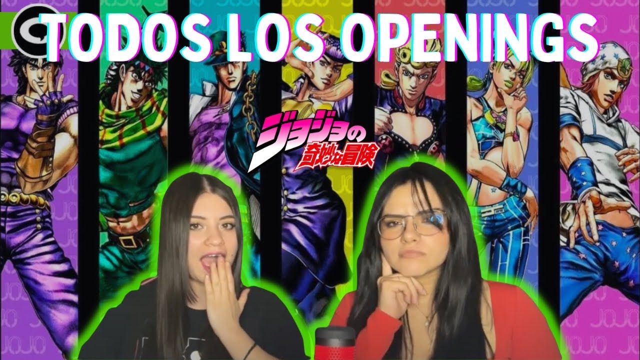 REACCIONAMOS A TODOS LOS OPENINGS DE JOJOS POR PRIMERA VEZ (1-12)