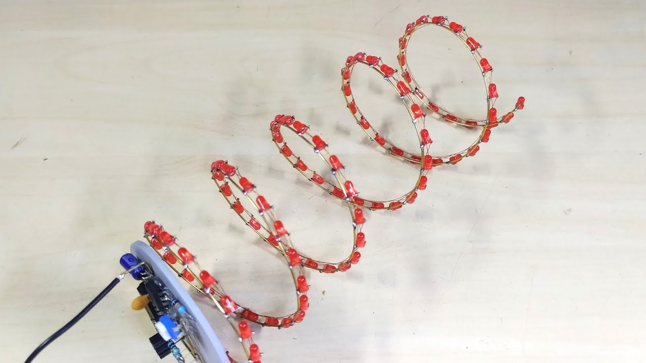 Rolling LED Chaser using CD4017 ic