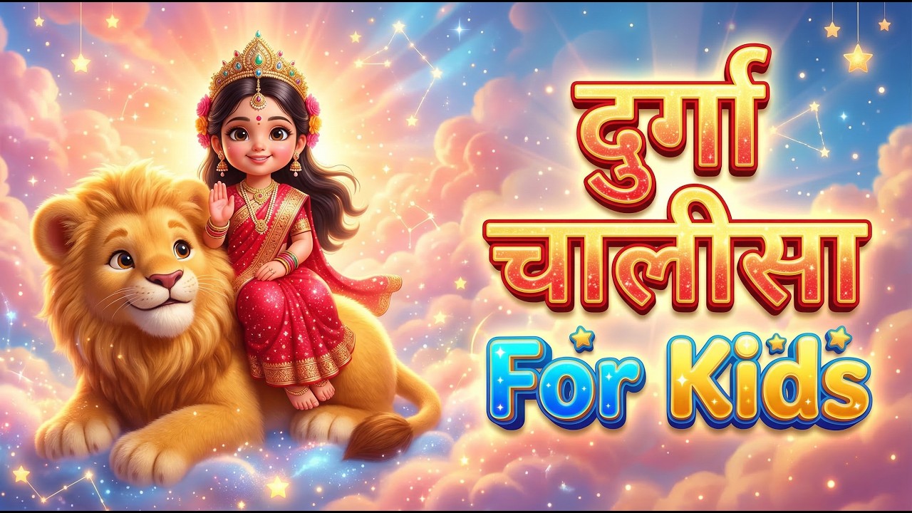 🌸 Shri Durga Chalisa for Kids | Cute 3D Animation | Chaitra Navratri Special | Bal Roop Maa Durga