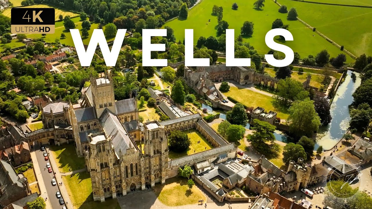 WELLS, ENGLAND: Drone & Walking Tour through the Historic Beauty