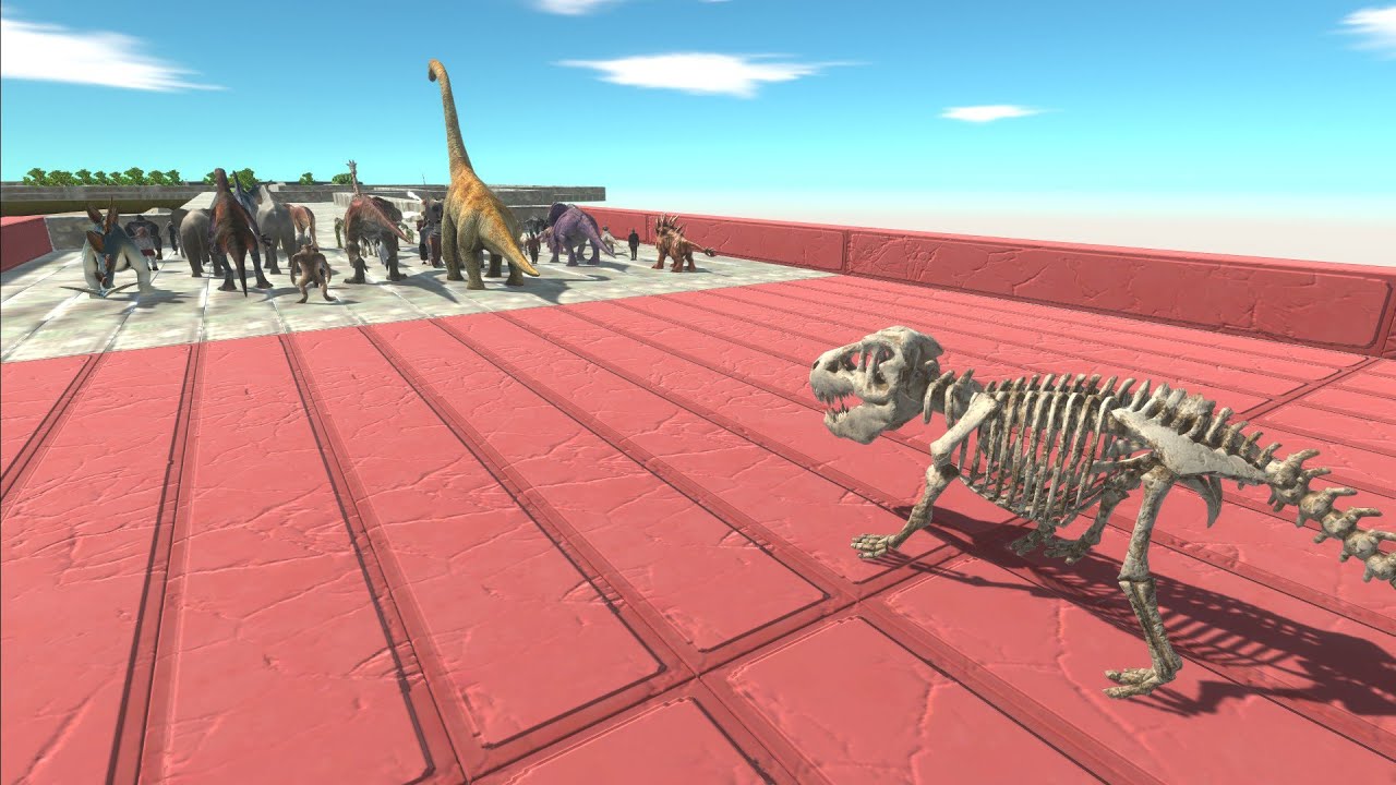 Escape from SKELETON GIANT DOG - Animal Revolt Battle Simulator
