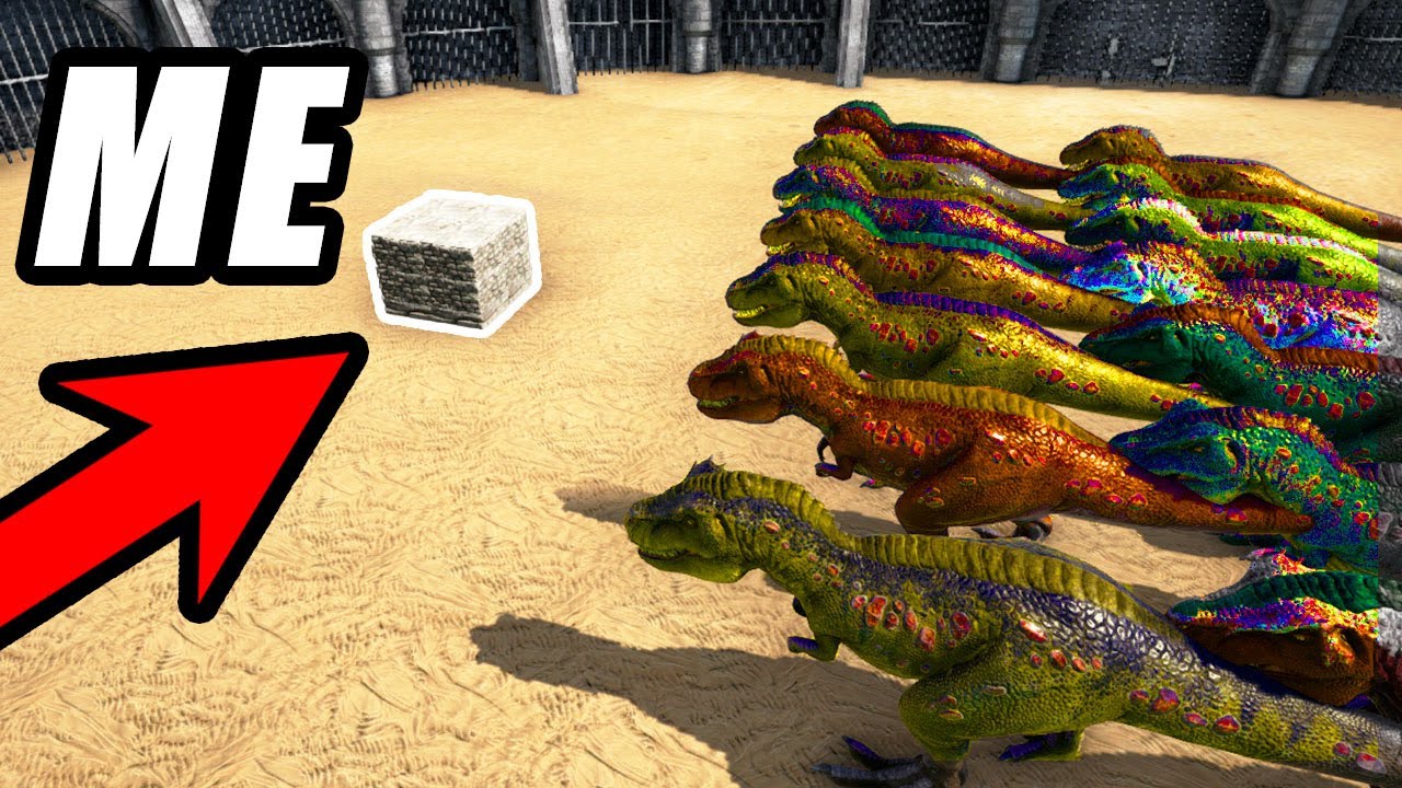 Can We DEFEND This Base From 100 DINOS!? Ark
