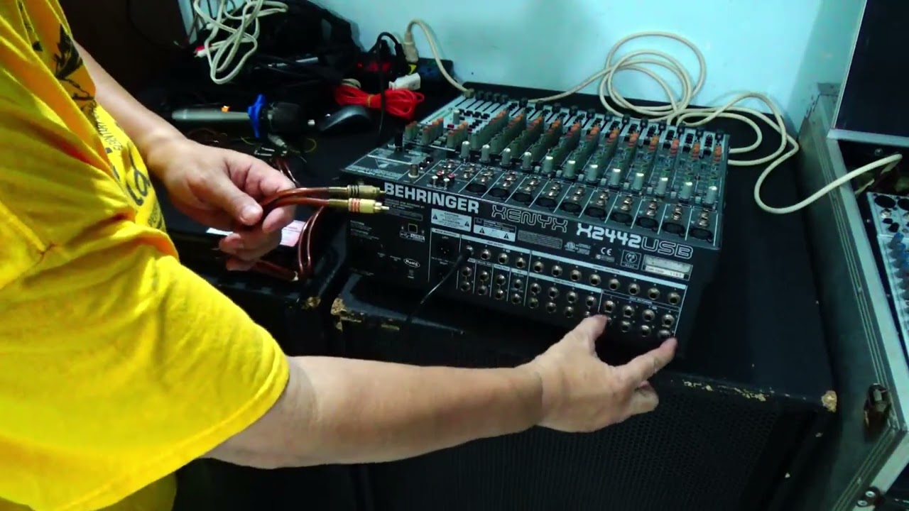 Kết Nối Effect Rời - Vào Mixer Behringer Xenyx X2442USB - Từ Vang JA TF9
