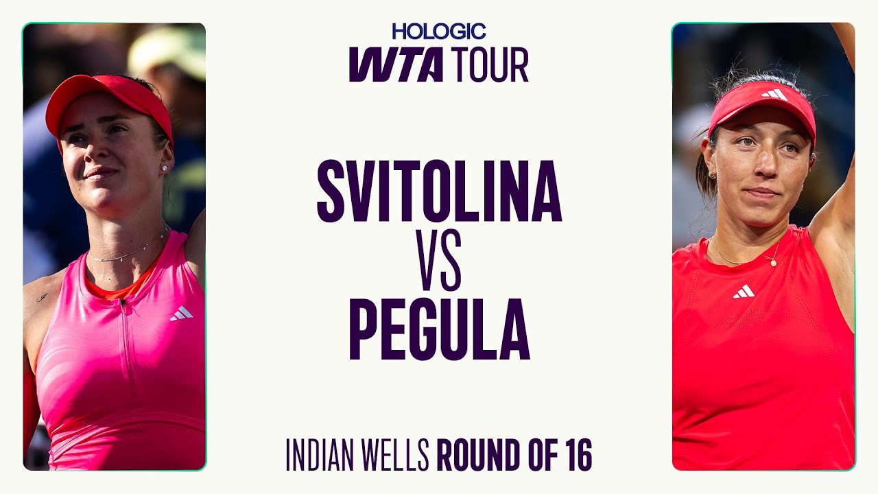 Elina Svitolina vs. Jessica Pegula | 2025 Indian Wells Round Of 16| WTA Match Highlights