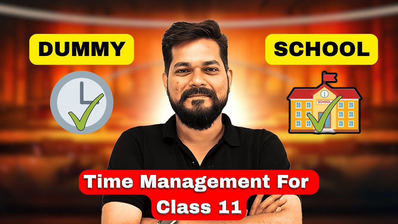 Best TIME MANAGEMENT ⏰ For Class 11 JEE/NEET | Dummy vs Regular School |  Ft. Pankaj Sir