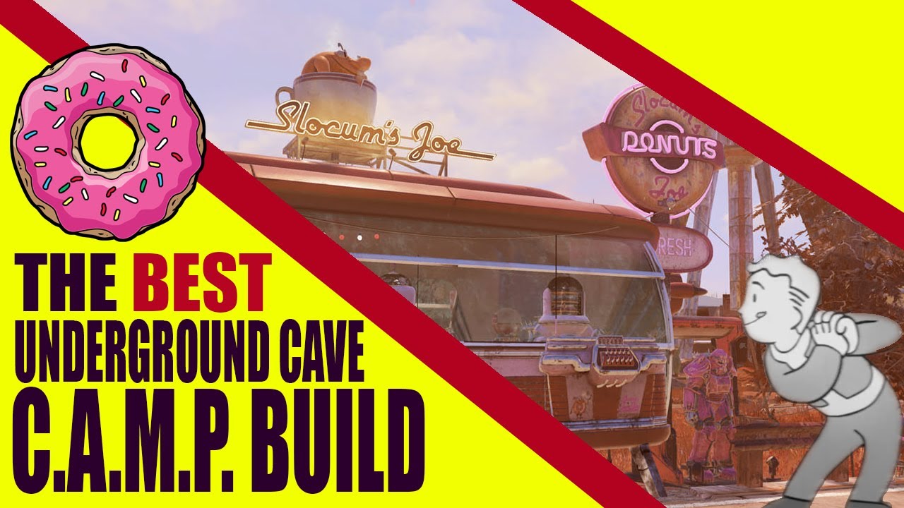 Fallout 76: The BEST Underground Cave CAMP Build
