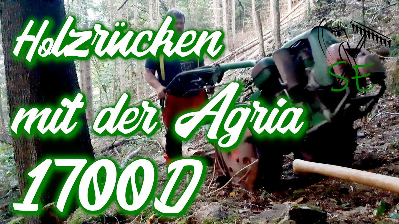 Holzr&uuml;cken mit der Agria 1700D