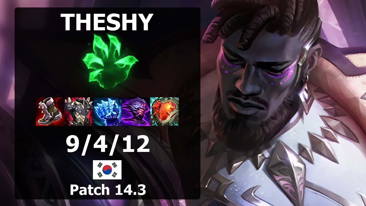 TheShy KSante TOP VS Darius| Patch 14.3 KR Challenger