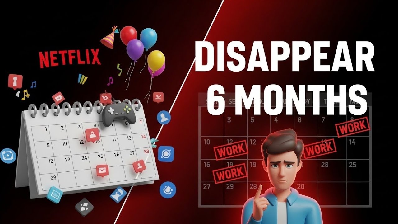 Disappear for 6-months (fix your life forever)#selfdecipline #levelup #focos #ghostmode 