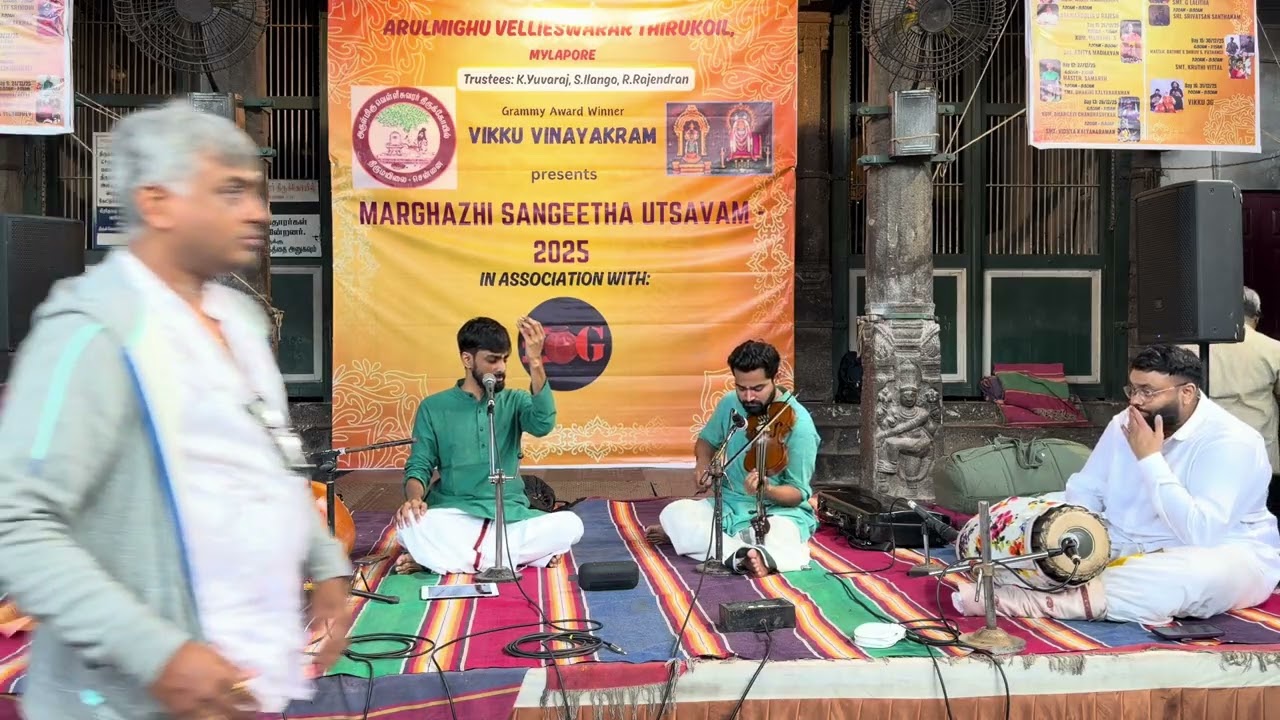 Chennai Margazhi 2025 | Vocal Concert by Srivathsan Santhanam | Arulmigu Velleeswarar Temple