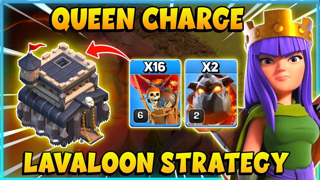 TH9 Queen Charge LavaLoon Attack Strategy 2022 | LavaLoon Attack Strategy Th9 | Clash Of Clans - COC