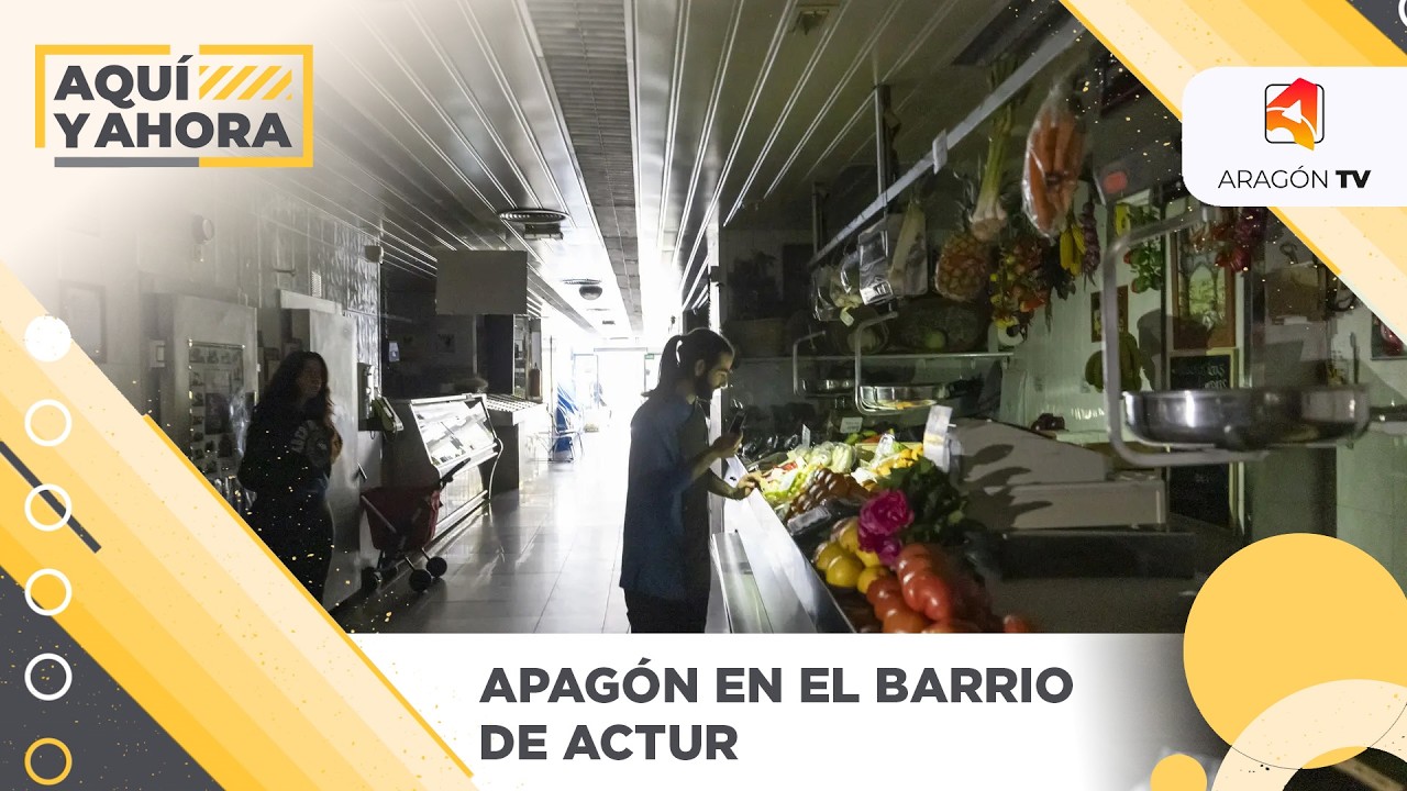Apagón en el barrio del Actur de Zaragoza