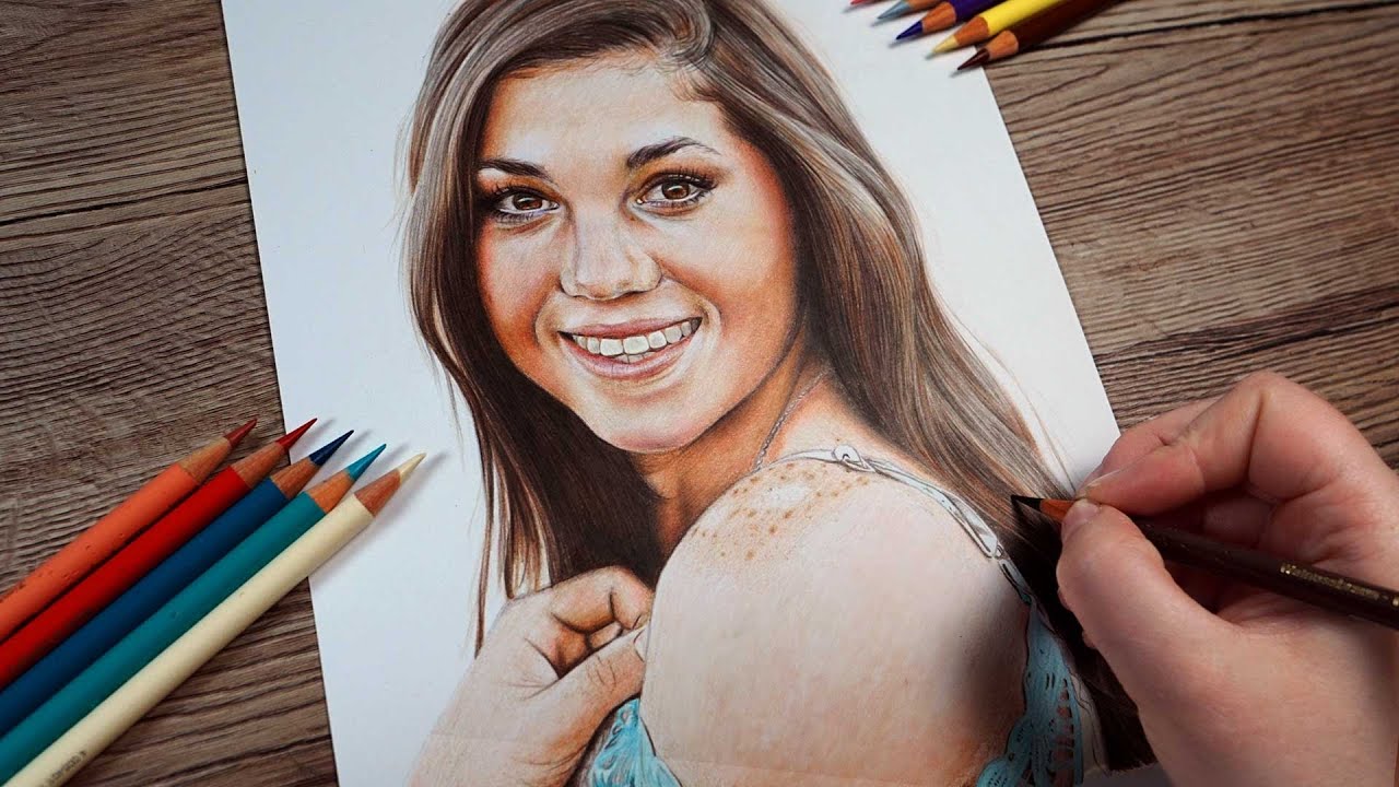 Want to Draw More Realistic Portraits? TRY THIS - Colour Pencil Tutorial