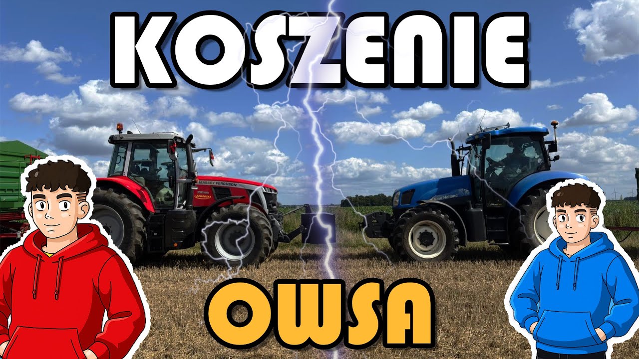 KOSZENIE OWSA 🌾🌾CZERWONY & NIEBIESKI 🎥AGRO SMERF 