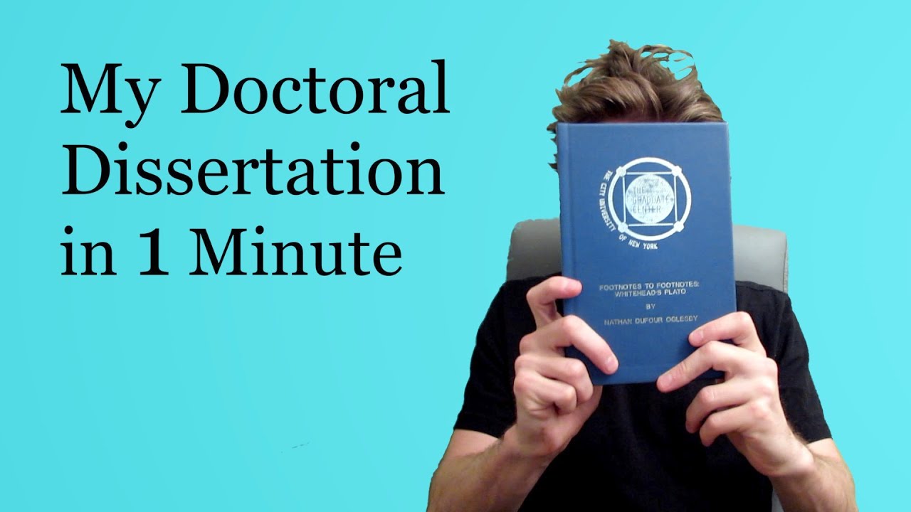 My Dissertation in One Minute
