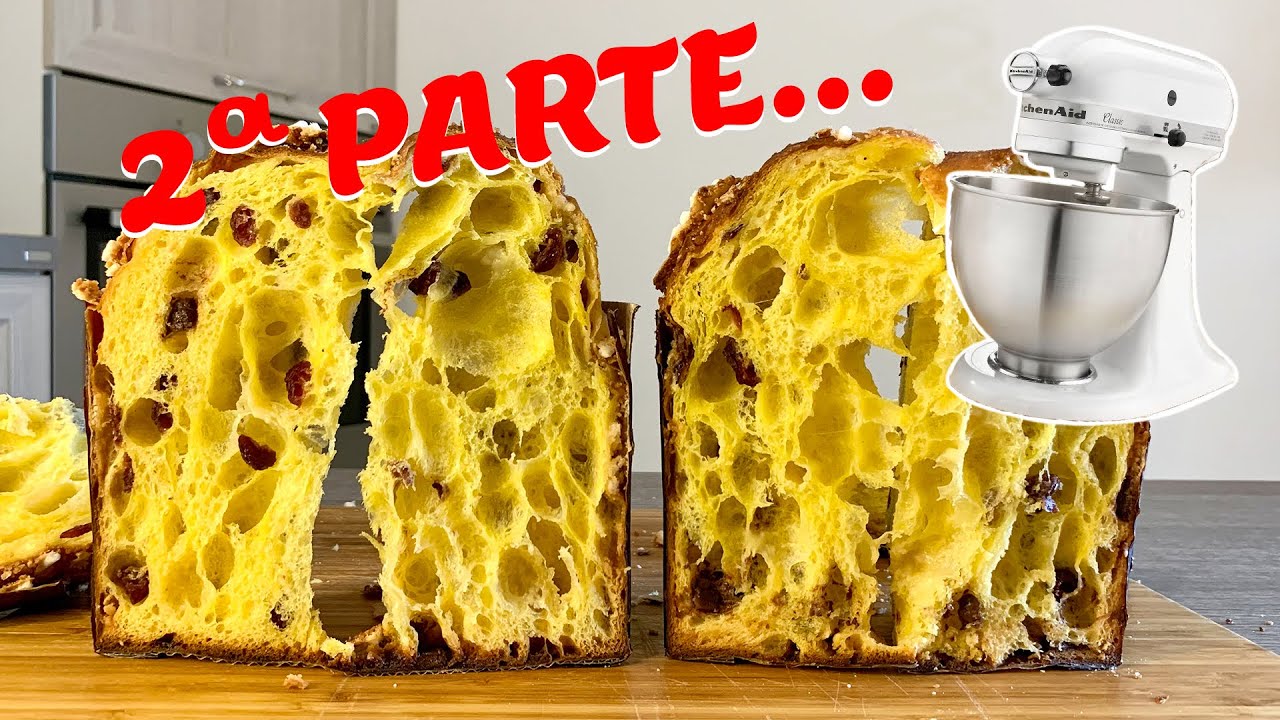 PANETTONE ALVEOLATO fatto in CASA con planetaria - 2 parte