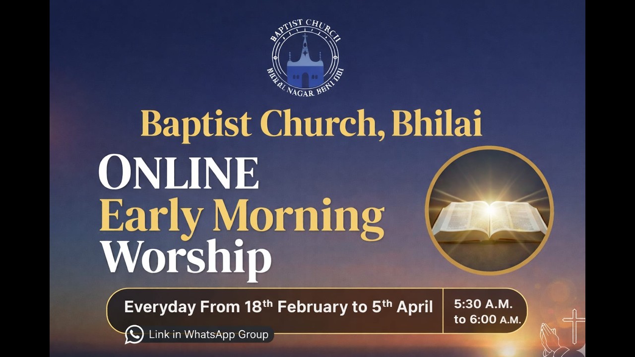 EARLY MORNING DEVOTION  || 27TH FEB 2026 || BAPTIST CHURCH BHILAI