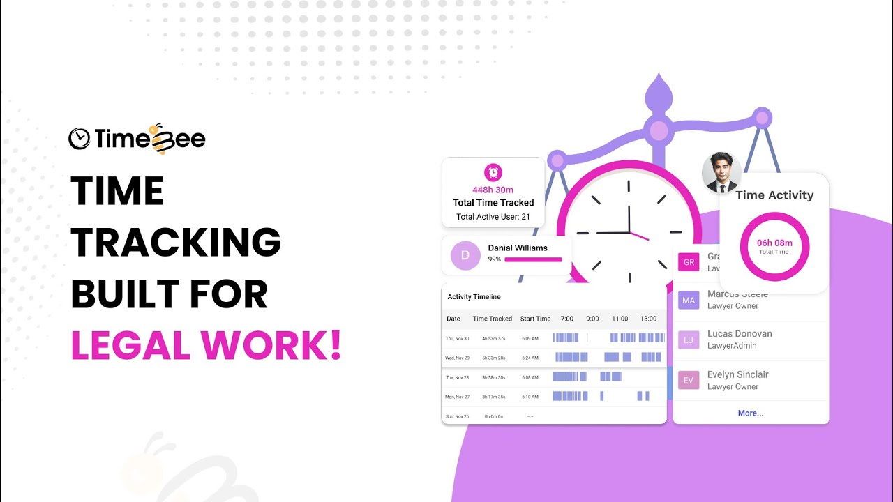 Maximize Every Billable Minute &ndash; TimeBee Legal Time Tracking Software