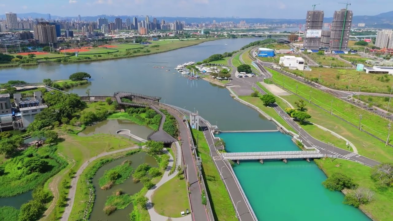 空拍 台北 雙溪濕地公園觀景台2