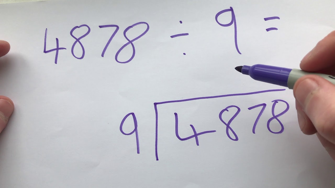 How to divide using Bus Stop Division with remainders (decimals)