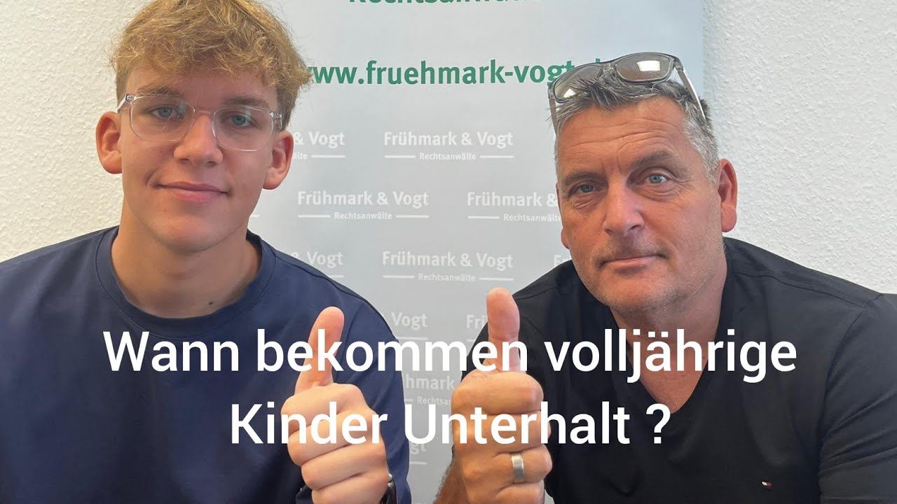 Wann bekommen vollj&auml;hrige Kinder Kindesunterhalt?
