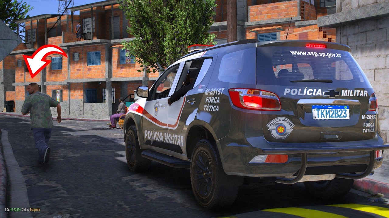 RONDAS NA FAVELA TERMINA EM CONFRONTO COM INDIVÍDUOS | PMESP - POLICIA NO GTA 5