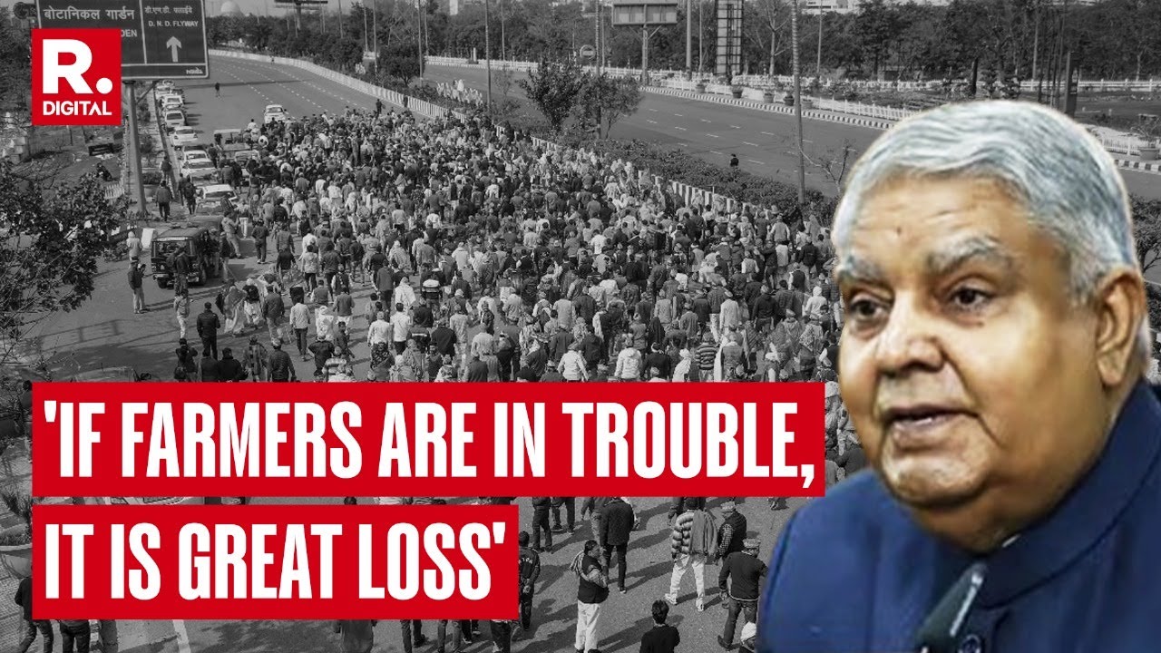 Ahead Of Farmer's Protest, VP Jagdeep Dhankar Says, 'If Farmers Are In Trouble, It Is Great Loss'