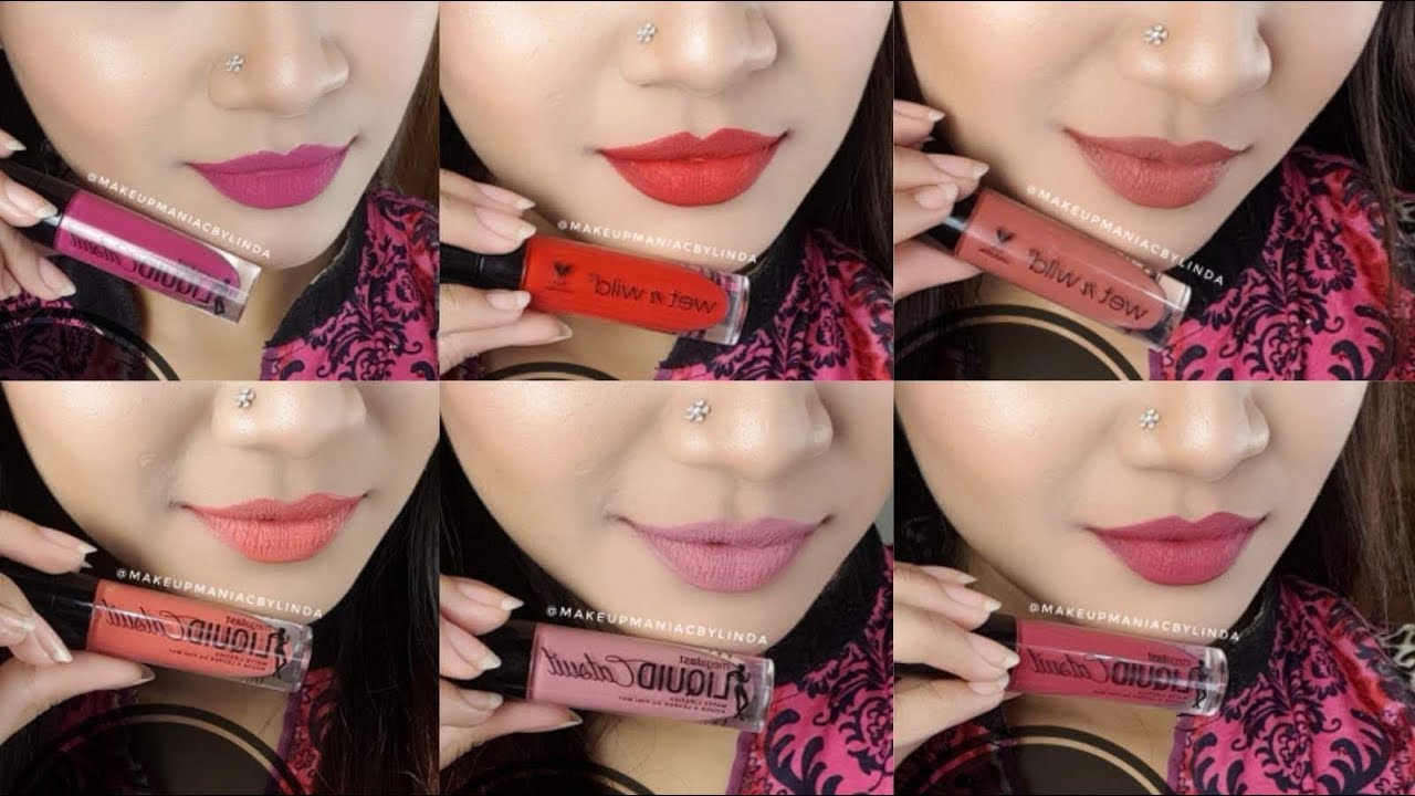 $5 Wet n Wild Catsuit Matte Liquid Lipstick Swatches - Makeup Maniac by Linda
