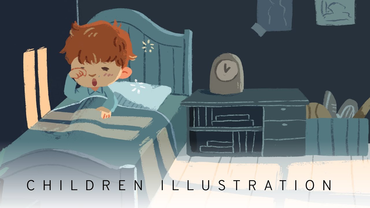 DIGITAL ILUSTRASI BUKU ANAK: BANGUN MALAM