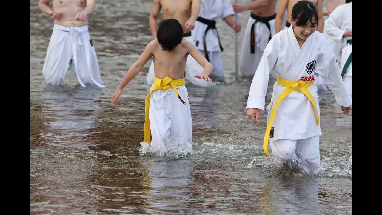 沖縄首泊流空手道寒稽古①
