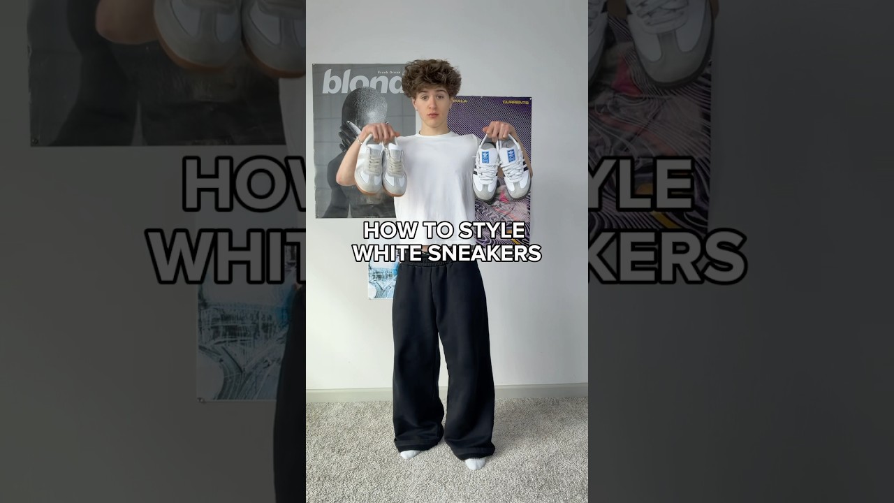 How To Style White Sneakers 👟 #fashion #outfitideas #howtostyle